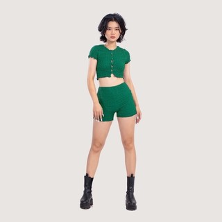 Set croptop vải xốp - FLUFFY SET
