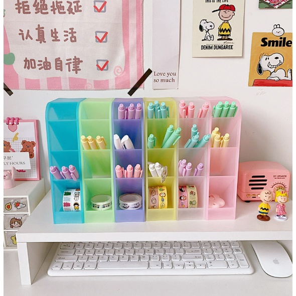 Kệ đựng bút 4 tấng để bàn nhỏ gọn