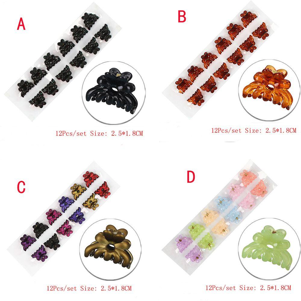 Kẹp Tóc Càng Cua Đính Hoa Cúc Nhỏ Lấp Lánh Cho Nữ