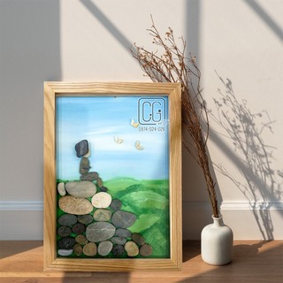 Tranh đá sỏi handmade quà tặng trang trí decor đẹp
