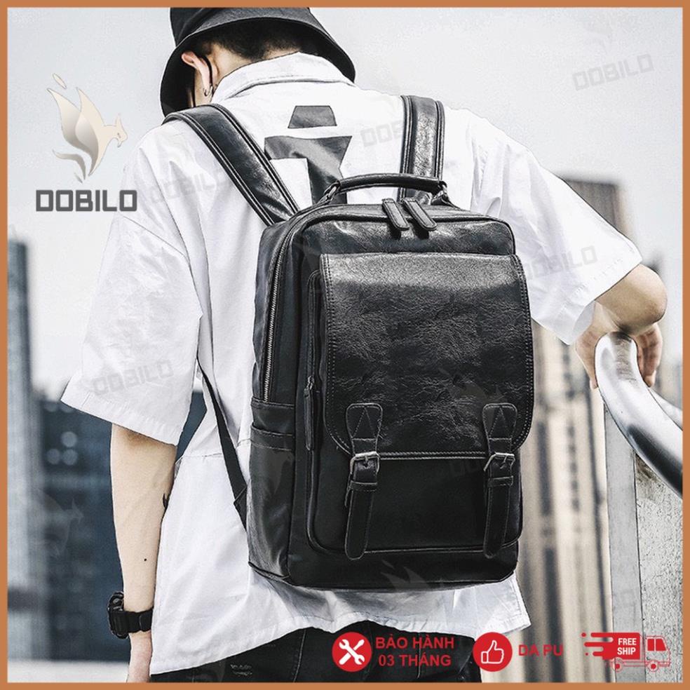 Balo Da Dobilo Unisex Chống Thấm Nước, Vừa Laptop 15 inch - BG08