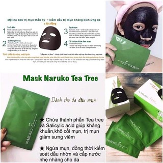 Combo 10 miếng mặt nạ tràm trà Naruko bản trung