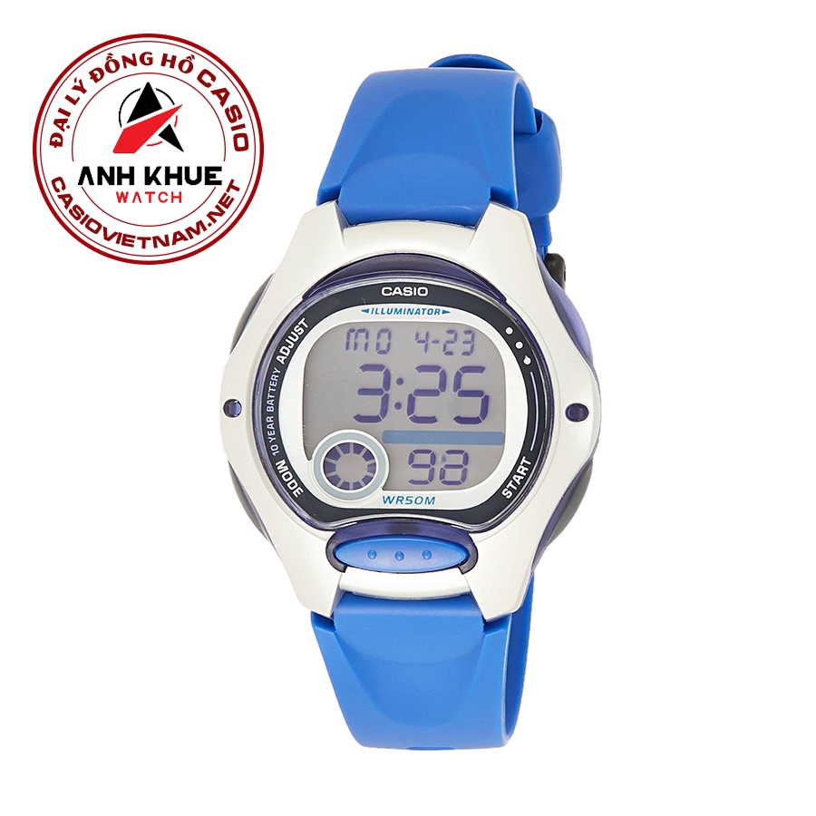 Đồng Hồ Casio LW-200-2AVDF | Điện Tử | Dây Nhựa Màu Xanh | Pin 10 Năm | WR50M