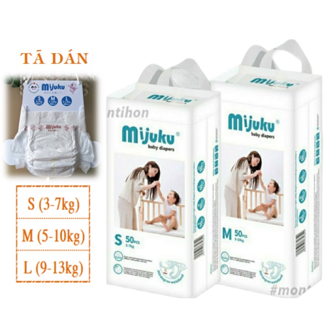 BỈM/TÃ QUẦN MIJUKU M,L,XL, 2XL_50 miếng _Hàng Chính Hãng của công ty Mijuku Việt Nam