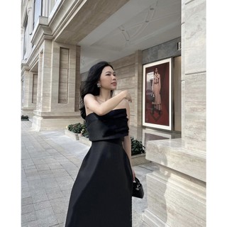 ĐẦM MIDI 2 DÂY NGỰC ĐẮP PHỐI NƠ