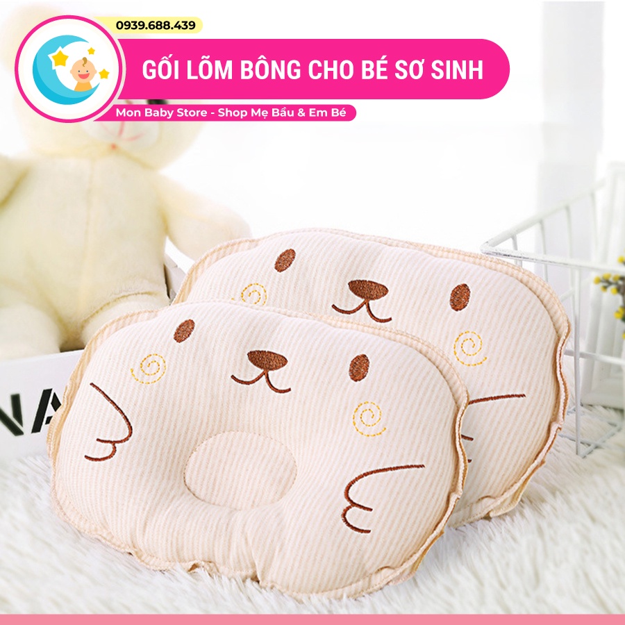 Gối lõm chống méo đầu cho bé sơ sinh - Gối chống bẹp đầu cho bé