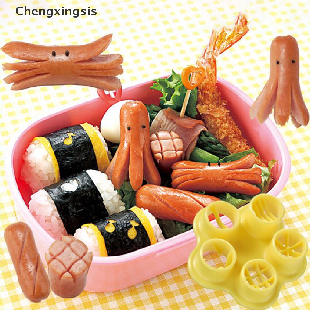 Bộ Khuôn Cắt Xúc Xích 5 Trong 1 Tiện Dụng Cho Nhà Bếp