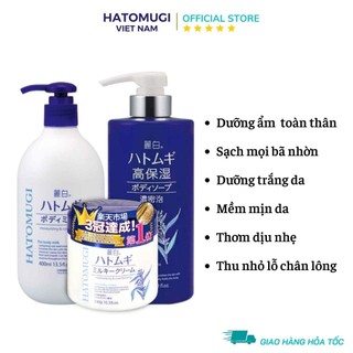 Combo dưỡng ẩm hoàn hảo cho da mua đông Hatomugi