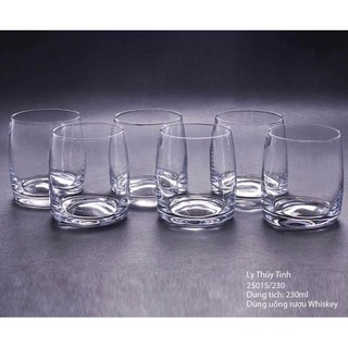 Set 6 cốc bohemia pavo 230ml