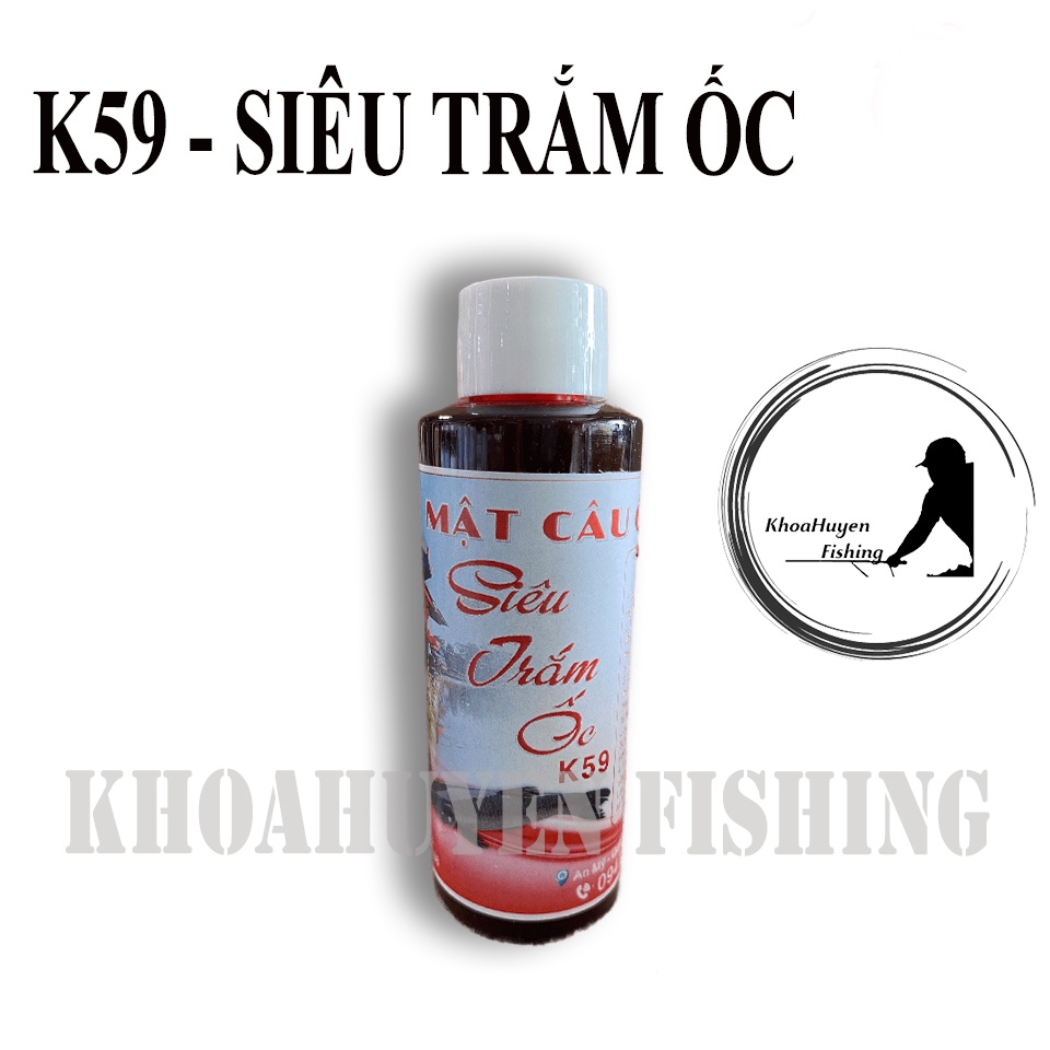 K59 Siêu Trắm Ốc - Tinh Mùi Câu Cá, Hương liệu ngâm ốc săn hàng trắm đen cực hot - KhoaHuyen Fishing