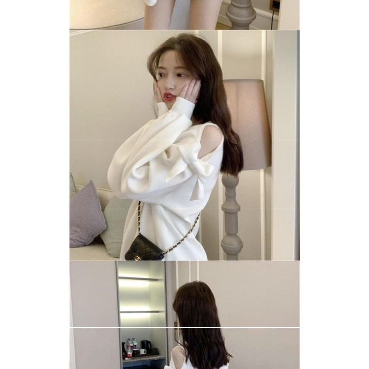 Áo Hoodie Cổ Tròn Dáng Rộng In Hình Bướm Thời Trang Xuân Thu Cho Nữ