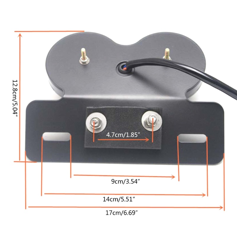 Đèn LED Đuôi Xe Máy Màu Đen Chất Lượng Cao