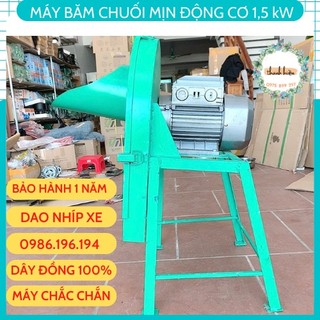 Máy Thái Chuối Siêu Mịn, Máy Cắt Chuối Nguyên Cây - Băm Cỏ Voi. Động Cơ 1,5kW. Siêu Rẻ - Chất Lượng