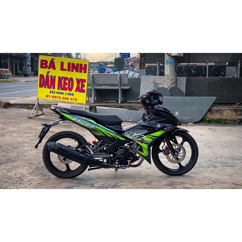 Tem Rời Exciter 150 mẫu MX King 2023 mới lạ siêu nét dán cho xe màu đen