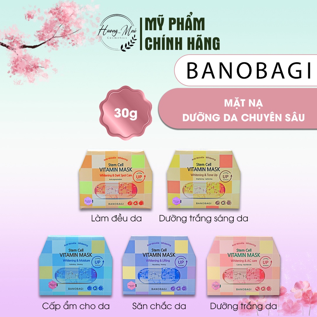 LẺ MIẾNG - Mặt nạ Banobagi Vita Genic Jelly Mask các loại ( 01 MIẾNG )