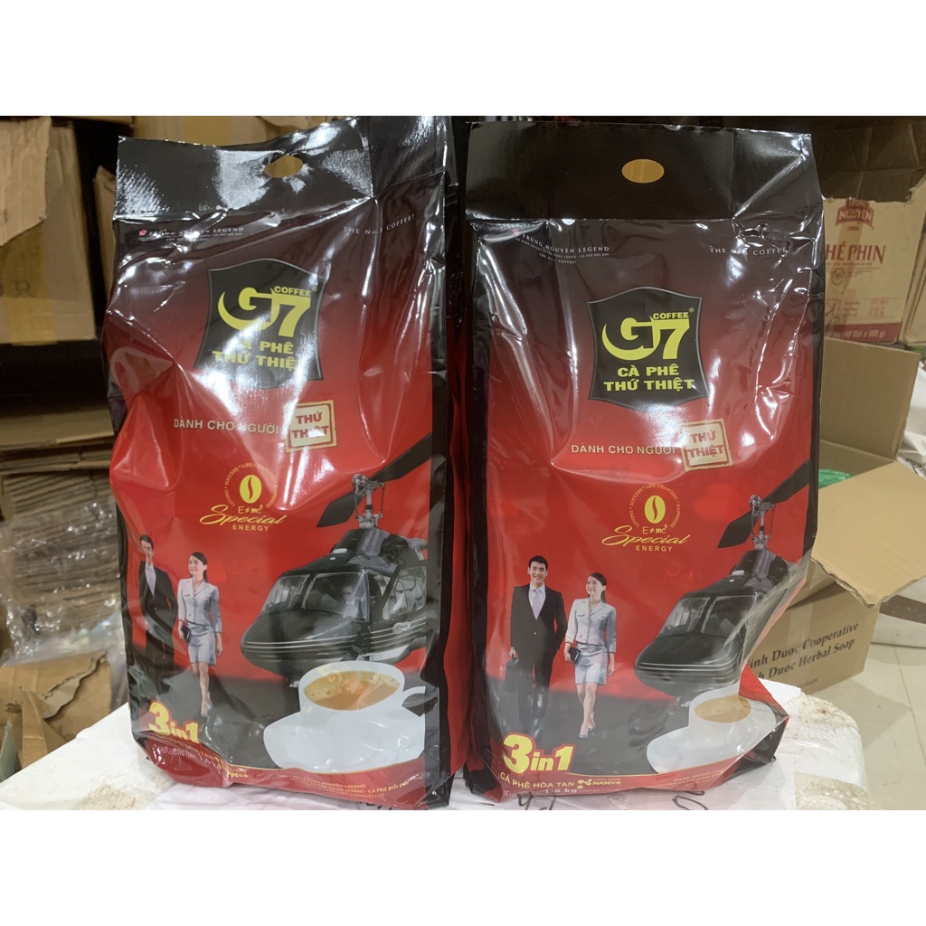 Cà Phê Sữa Hòa Tan Trung Nguyên G7 3in1 - Bịch 100 Gói dài