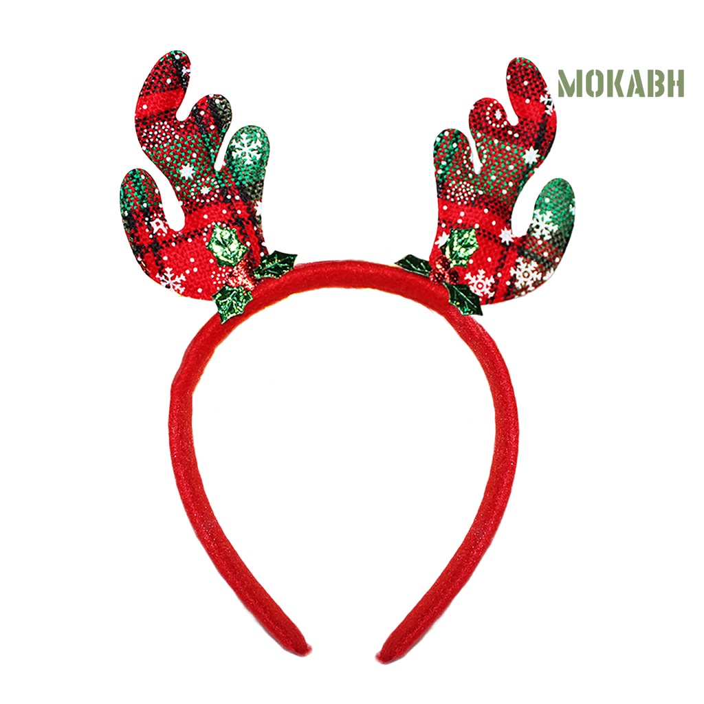 Băng Đô Cài Tóc Hình Sừng Tuần Lộc Giáng Sinh Trọng Lượng Nhẹ Cho Người Lớn Và Trẻ Em