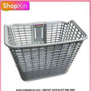 Rổ xe đạp trước - Giỏ xe đạp phổ thông bằng nhựa