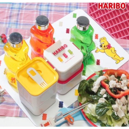 Hộp Cơm Trưa Xếp Chồng Trần Harajuku Vàng