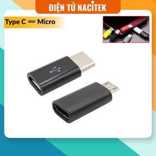 Đầu chuyển đổi cổng sạc type C sang Micro USB | Micro USB sang type C có truyền dữ liệu