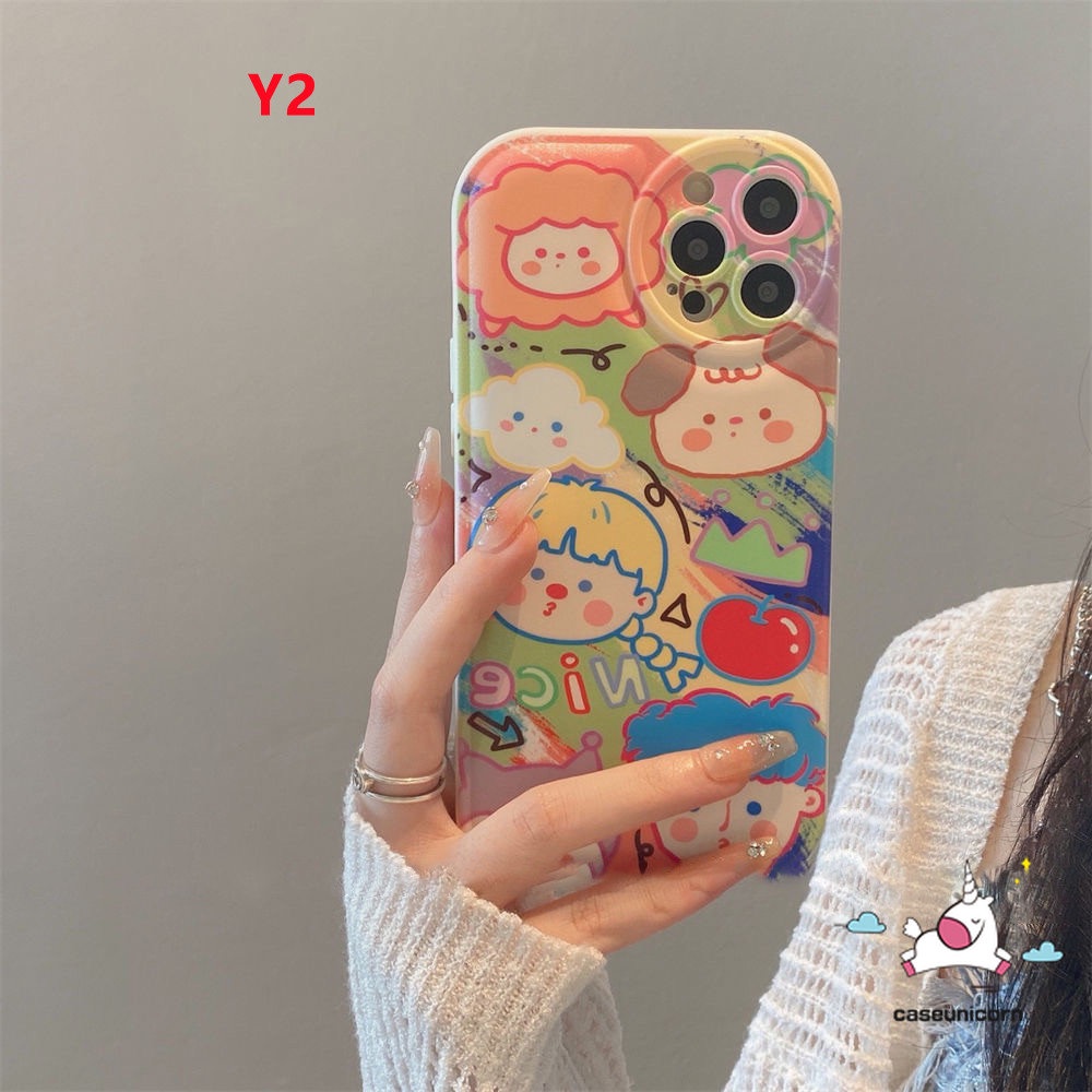 Ốp Điện Thoại TPU Mềm Chống Sốc In Họa Tiết Graffiti Cho IPhone 11 7 8 Plus 14 Plus 14 13 12 Pro MAX XR X XS MAX 6 6s Plus SE 2020