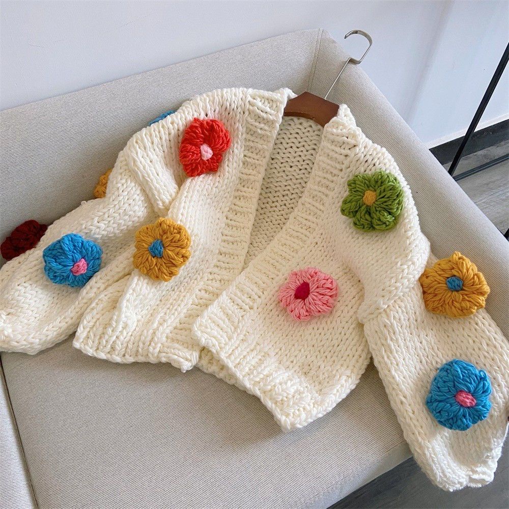 K Áo Sweater Dệt Kim Ba Chiều Phong Cách Mới Mùa Thu Đông Dễ Phối Đồ La