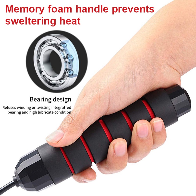 Dây Nhảy Giảm Cân, Dây nhảy giảm cân đốt mỡ bụng lõi thép đàn hồi có tạ 2.8m,tập thể dục gym tại nhà, Có chỉnh đô dài