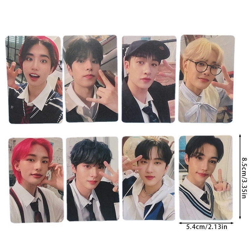 Bộ 8 Tấm Thẻ Ảnh Nhóm Nhạc Stray Kids