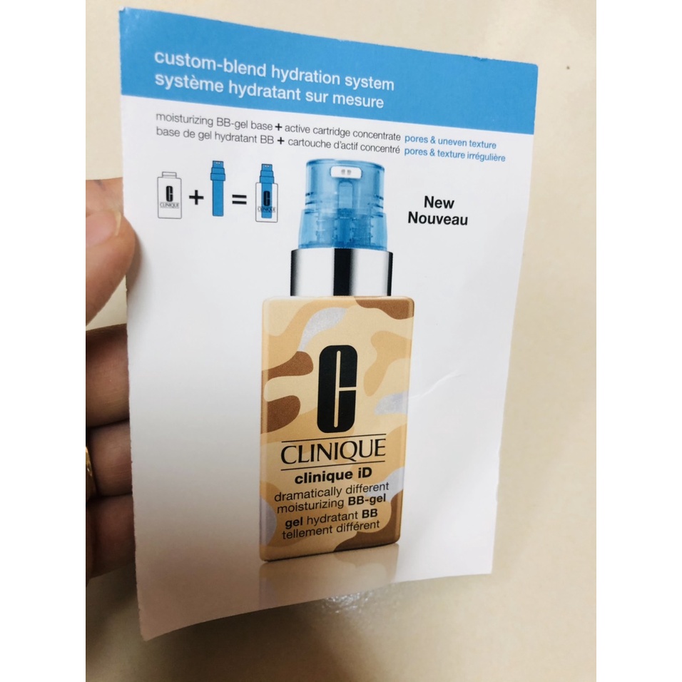 Sample mẫu thử Kem dưỡng Clinique iD Hydrating Gel Lõi Xanh
