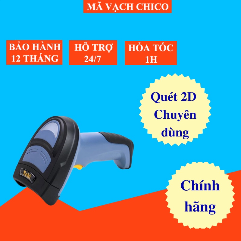 Máy quét mã vạch khắc trên kim loại Teki TK55-Máy 2D chuyên dùng