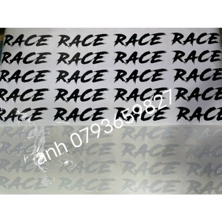 TEM "RACE" DÁN ỐP SƯỜN XE MÁY