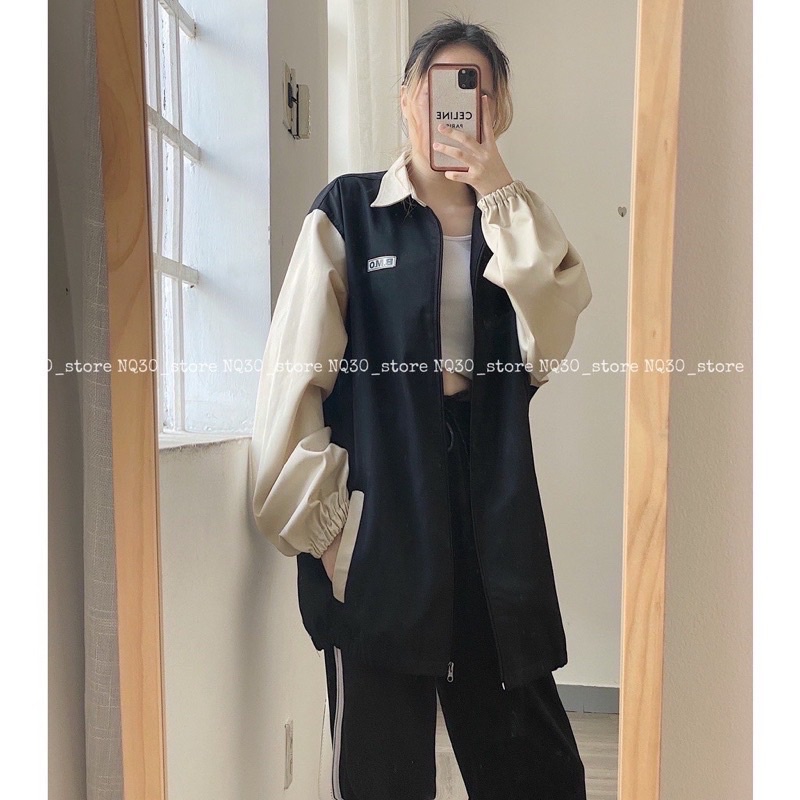 Áo khoác Jacket Form rộng chất kaki có túi trong Nam - Nữ BMO phong cách Ulzzang