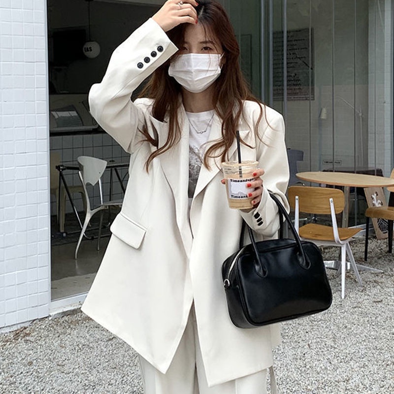 Túi Đeo Chéo Bằng Da Bóng Phong Cách Hàn Quốc Thời Trang Cho Nữ