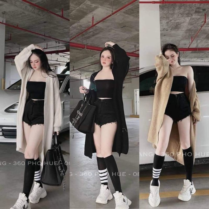 Áo cadigan len sợi hàng QCL1