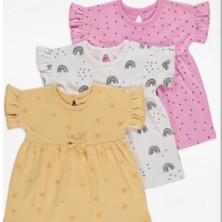Váy george bé gái váy cotton họa tiết auth