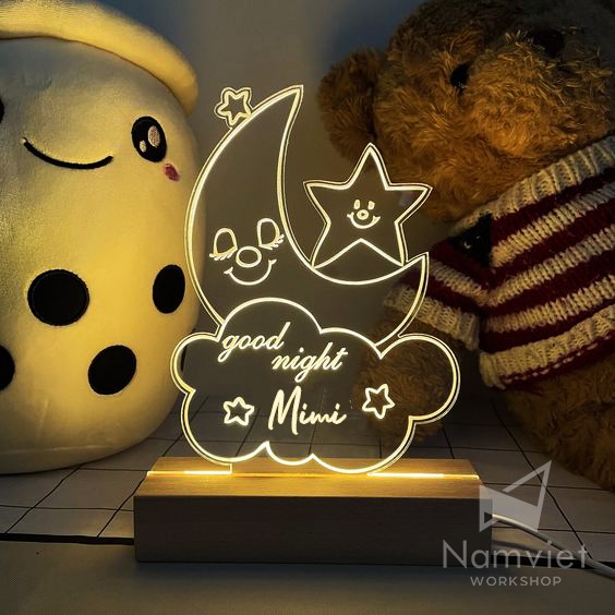 Đèn ngủ 🔥LED 3D🔥 trẻ em_khắc tên theo yêu cầu