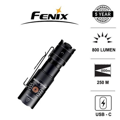 Đèn pin FENIX PD25R sáng 800 lumen chiếu xa 250m pin 16340 sạc USB-C công tắc kép
