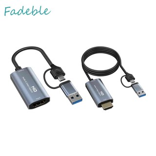 Type-C Audio Capture Card HDMI-compatible USB Video Grabber for PC Game Camera