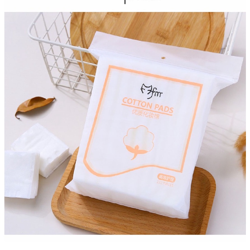 Bông tẩy trang 222 miếng LATUBO Fm cotton Pads 3 lớp dày mịn mềm mại NPP Tido88