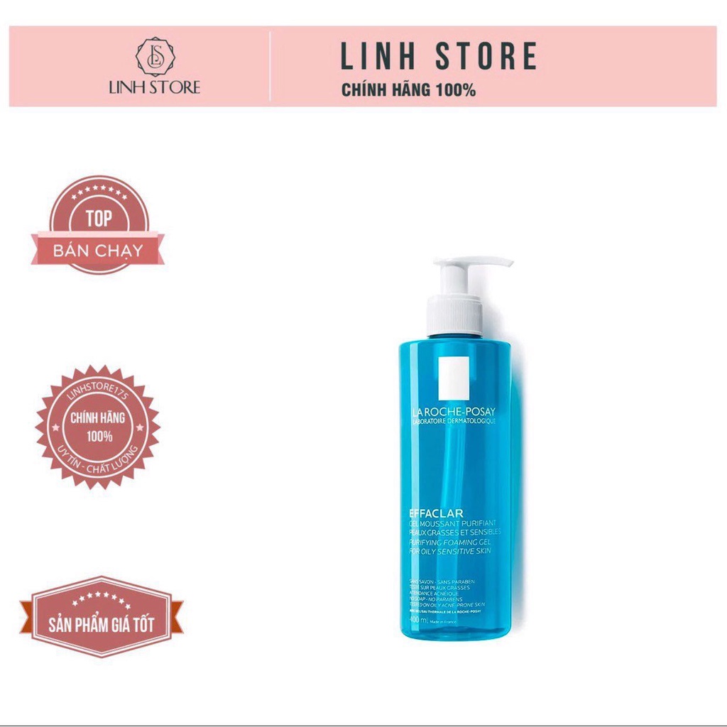 SỮA RỬA MẶT LA ROCHE POSAY  EFFACLAR Gel 200ml & 400ml