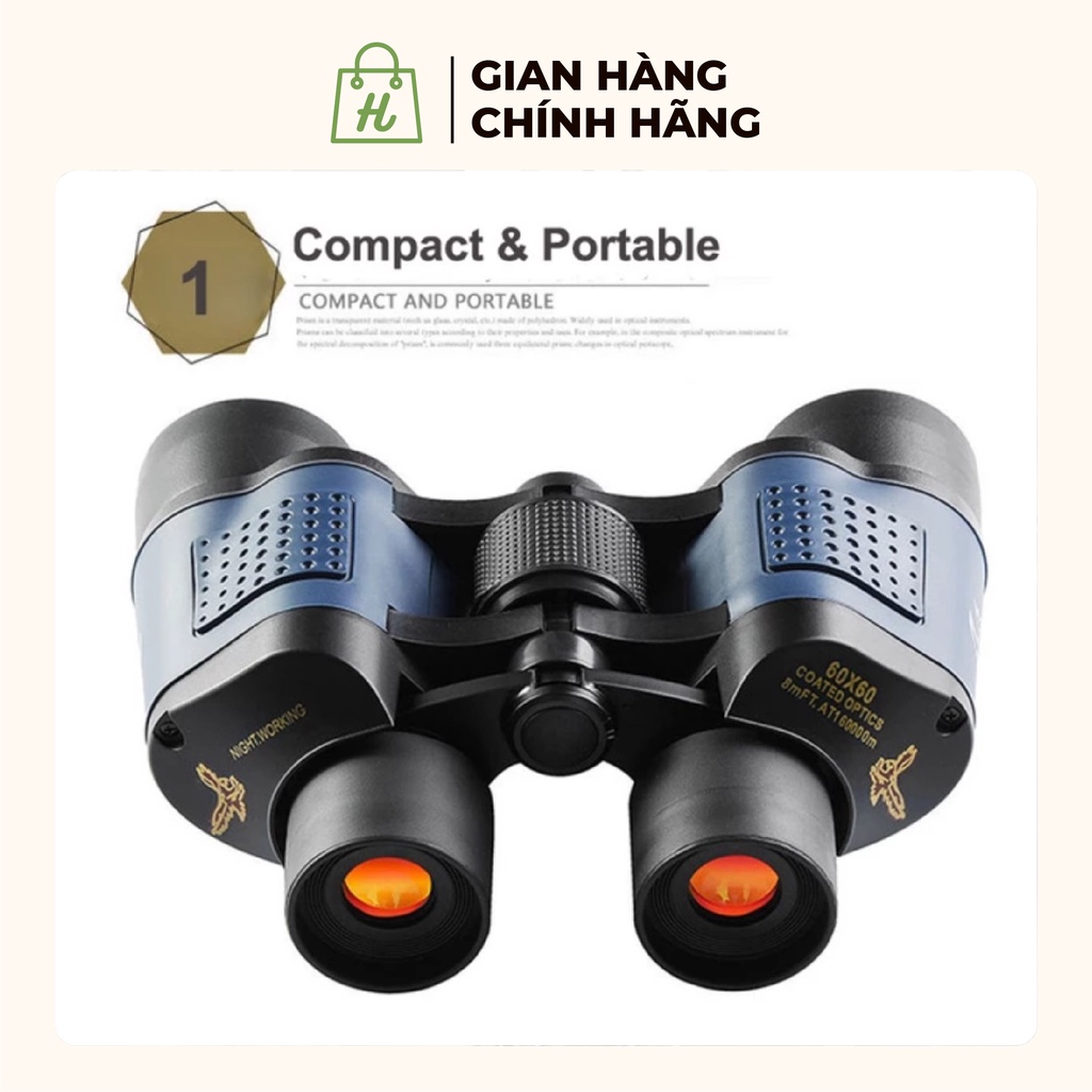 Ống Nhòm Quang Học HD Chất Lượng Cao 60x Tầm Xa 3000m Có Kèm Túi Đeo