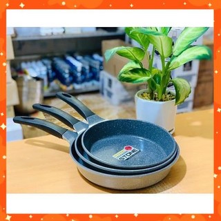 Chảo vân đá chống dính 7 lớp đáy từ Lock&Lock Stone cacs size 20cm-28cm