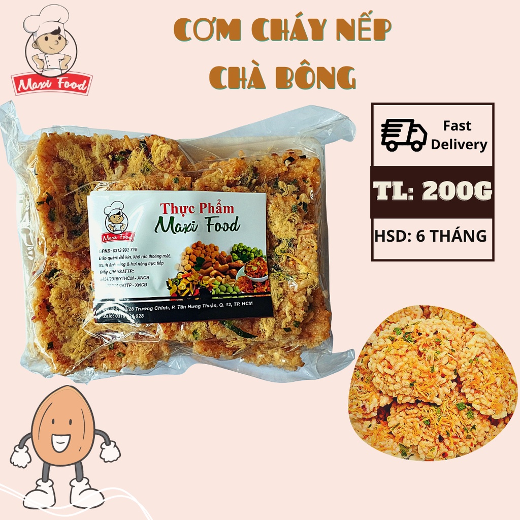 Cơm cháy nếp siêu chà bông 200g