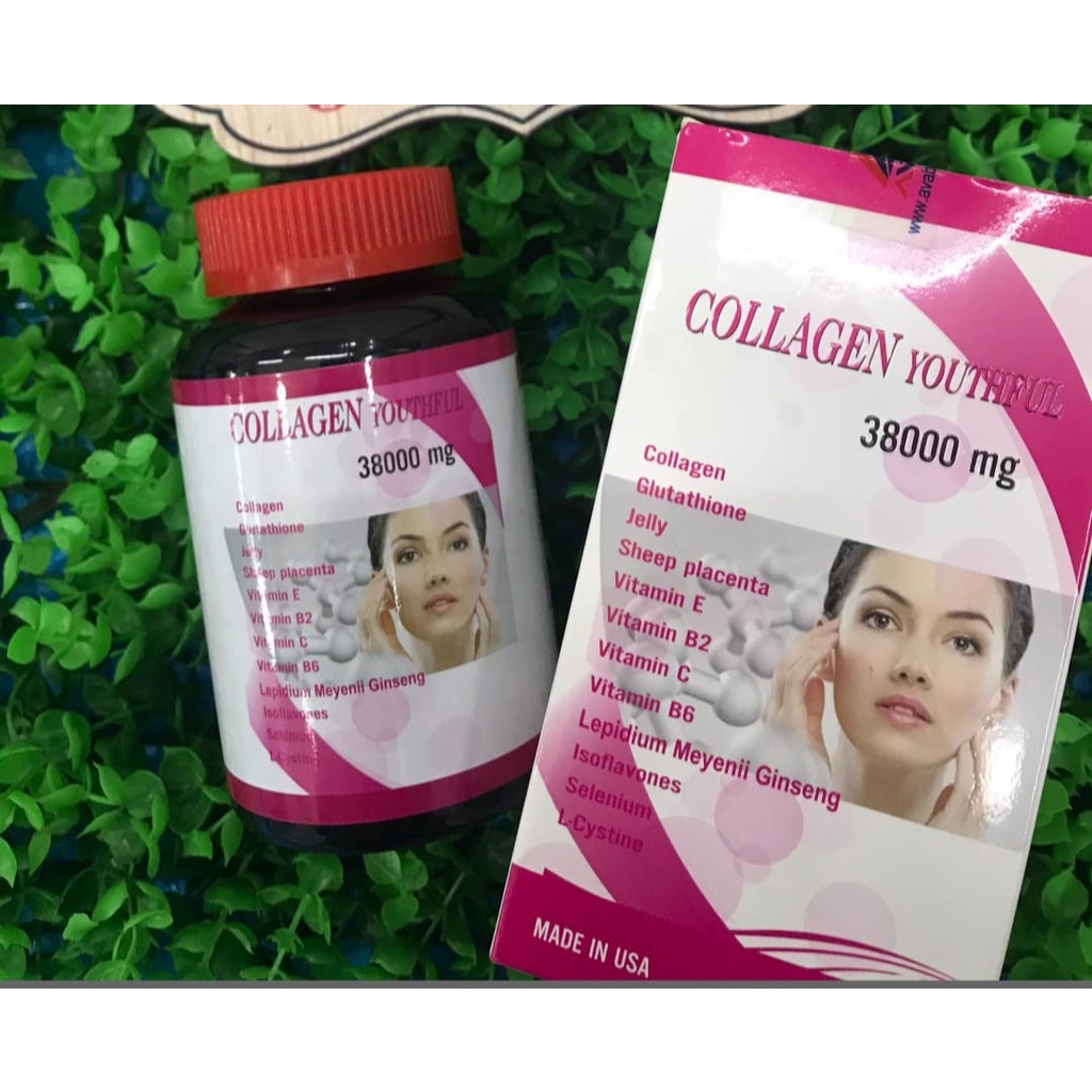 COLLAGEN YOUTHFUL 38000mg Nhập khẩu USA, chăm sóc da bảo vệ sức khỏe