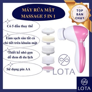 MÁY MASSAGE RỬA MẶT 5 CHỨC NĂNG, máy rửa mặt chuyên nghiệp spa, dụng cụ thiết bị chăm sóc da mặt