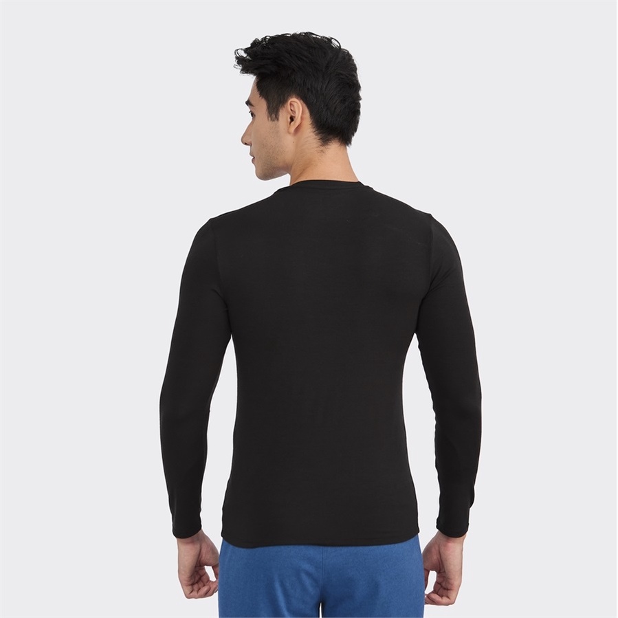 Áo Thun Dài Tay giữ nhiệt Nam ARISTINO ALT009W2 Vải Heatmax Cao Cấp dáng Body Fit ôm sát cổ tròn tay suông Ấm Áp