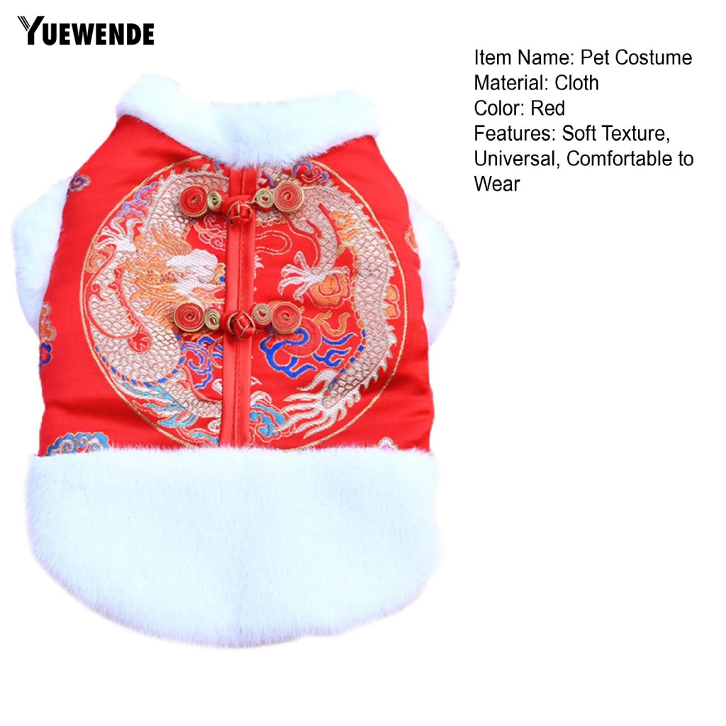 Bộ Đồ Phong Cách Trung Hoa Co Giãn Thoải Mái Cho Thú Cưng