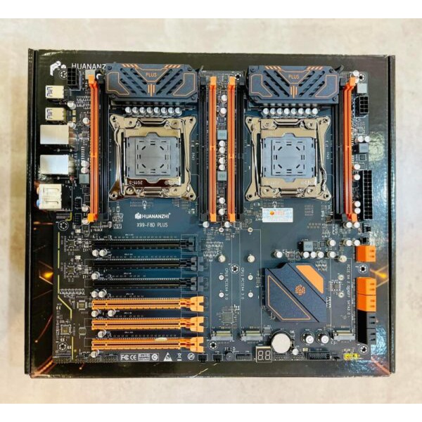 Mainboard HUANANZHI F8D PLUS. Bo Mạch Chủ Intel Dual CPU hỗ trợ E5 96V3-96V4, E-ATX. Hàng mới 100% full box. BH: 12T