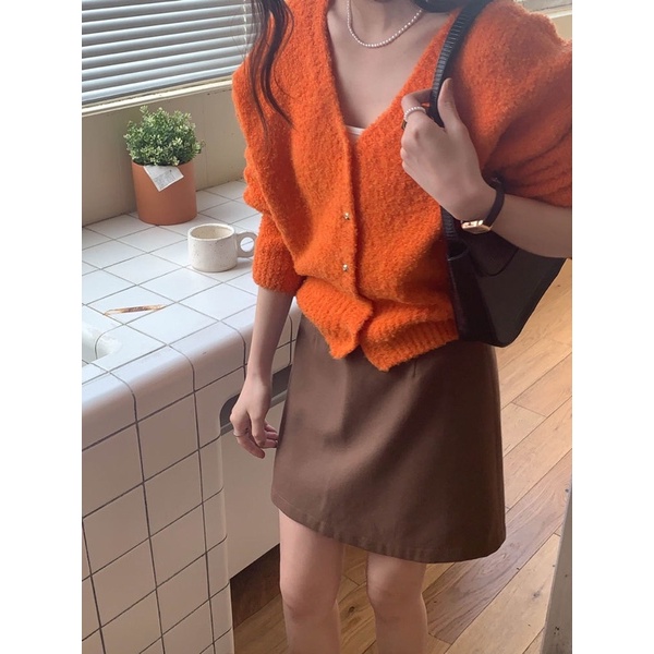 Áo cardigan len xù