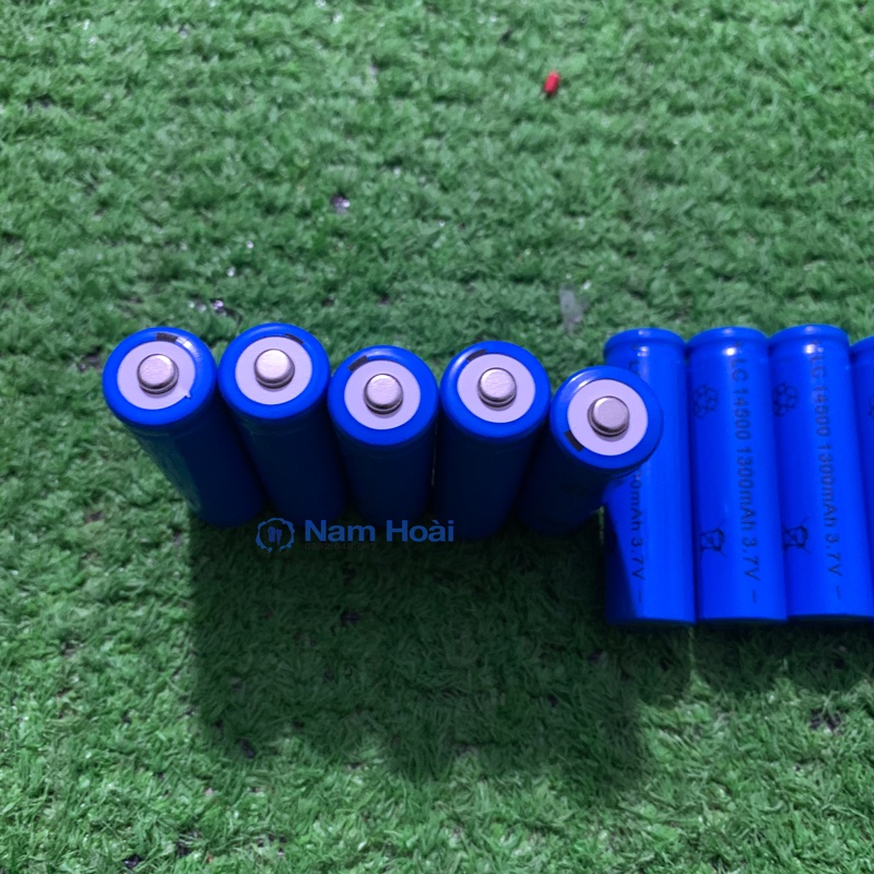 Pin lithium vỏ thép 14500 1300mAh 3.7V cực chuẩn